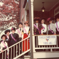 Members of the League of Women Voters of the Fairfax Area posing for a photograph